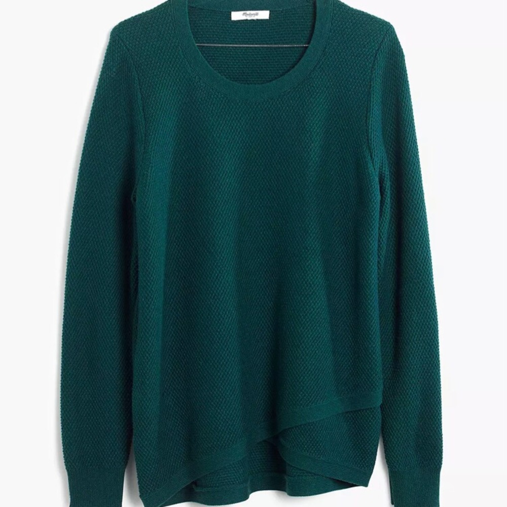 Madewell Feature Pullover Sweater in Gray